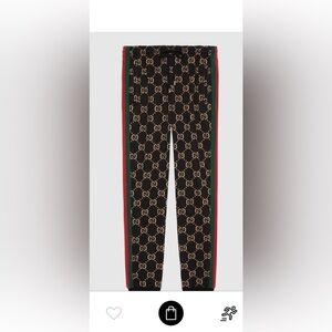 Men's Gucci jersey cotton jacquard jogger pants size XL made in Italy